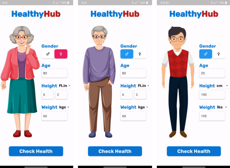 Healthy Hub App built with Flutter