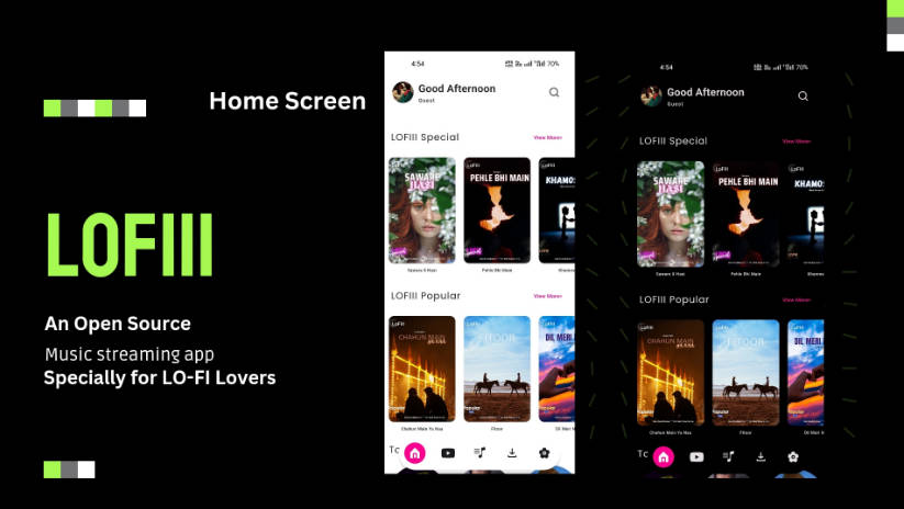 LOFIII - A beautiful and intuitive music streaming app built with Flutter