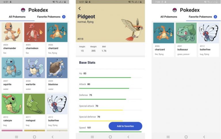 A pokemon app that let’s you explore a large libarary of pokemons