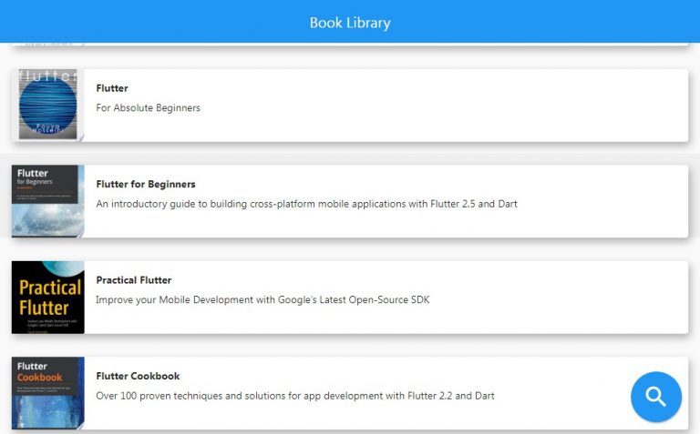 Book Library Application with Flutter and Google Book API
