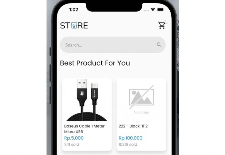 A flutter application that displays a list of products from the Elevenia API