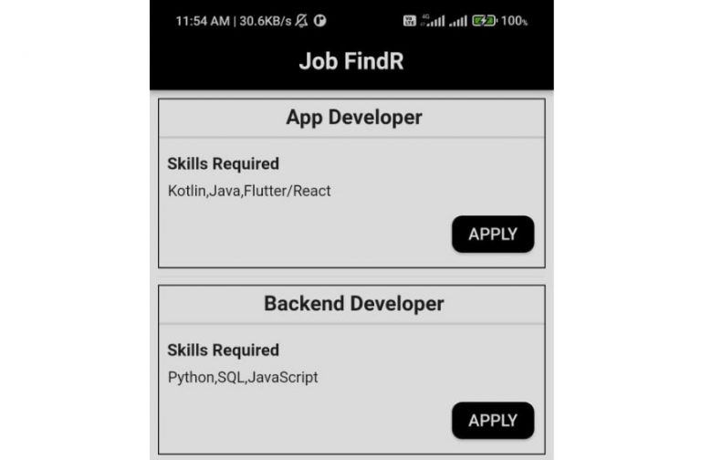 JobFindr App – Build a system that recommends jobs based on resume