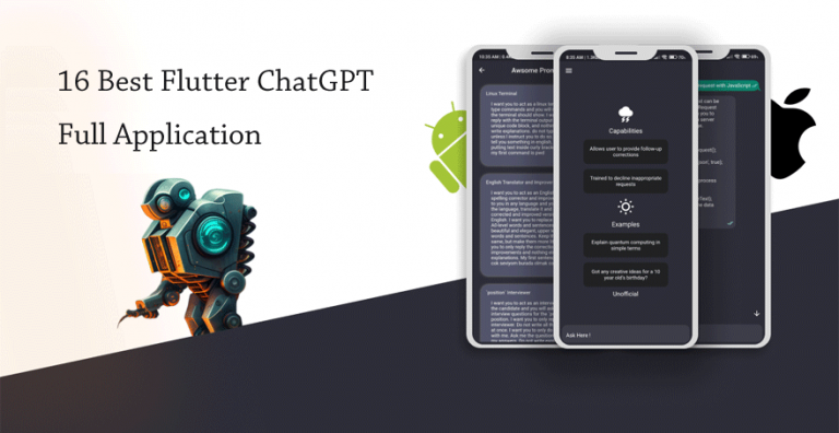 16 Best Flutter ChatGPT Full Application
